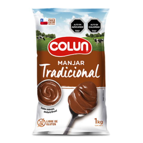 manjar colun bolsa blanca 1kg