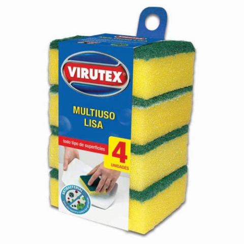 ESPONJA VIRUTEX MULTIUSO 4 UN