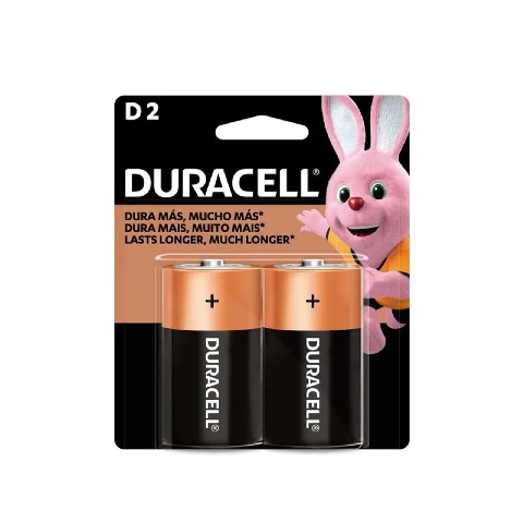 Duracell D2 Pila Grande el par.