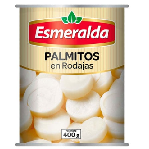 Palmitos Esmeralda en rodajas 400 Grs.