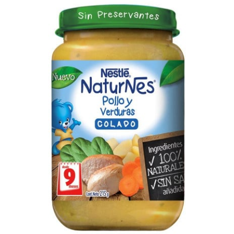 NESTLE COLADO POLLO Y VERDURAS 215g