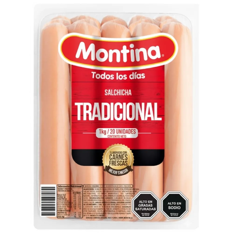 SALCHICHA MONTINA 5 UNIDADES 250G