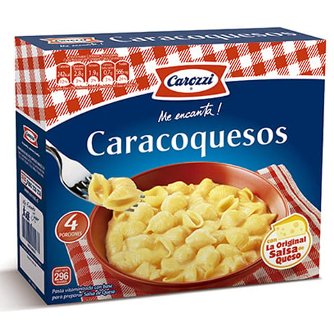 FIDEOS CARACOQUESOS 296 GR CAROZZI
