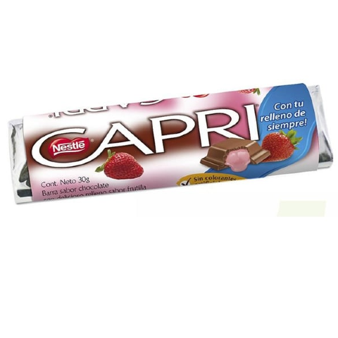 CAPRI RELLENO SABOR FRUTILLA 30G