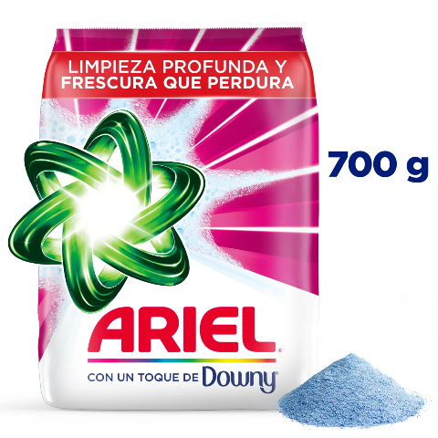 Deter. Ariel Polvo Ropa Blanca y Color 700 Ggs.