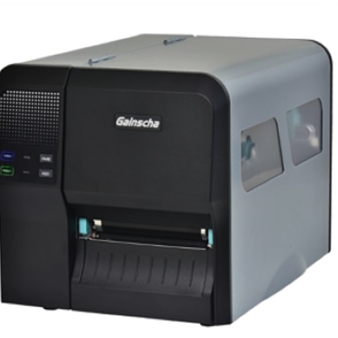 Impresora de Etiquetas Transferencia termica y termica directa 4" 203 dpi 203mm/seg USB/SERIAL/ETHERNET  Modelo GI2408T Marca GAINSCHA
