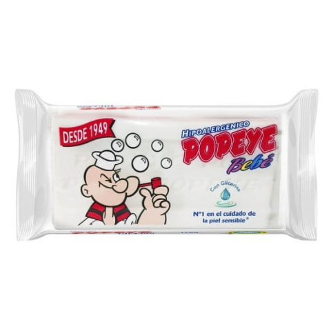 Jabon Popeye Hipoalergenico Bebe 170 Grs.