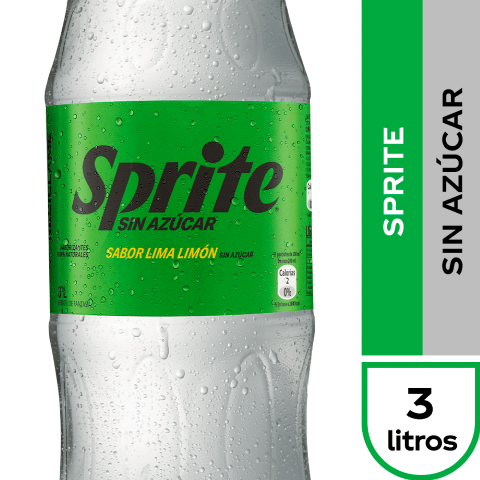 SPRITE ZERO 3 LITROS DESECHABLE