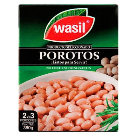 Porotos Blancos Wasil 380 Grs.