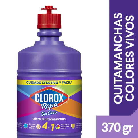 Clorox Ropa Quita Manchas Colores Vivos 370 Grs.