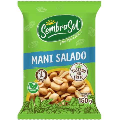 Mani tostado salado Sembrasol 150g