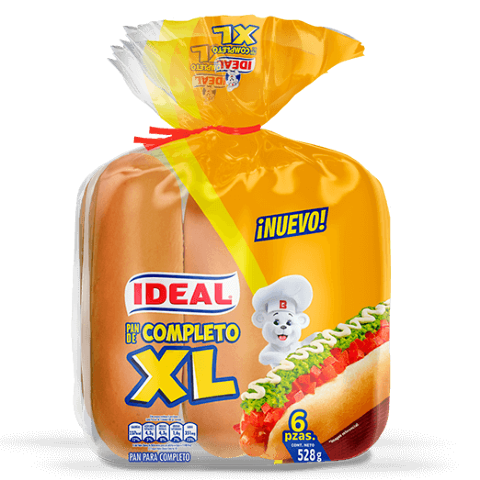 Pan Completo XL Ideal 528g