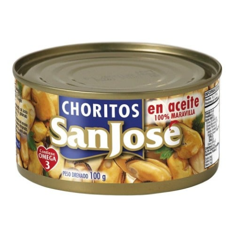Choritos San Jose En Aceite 190 Grs.