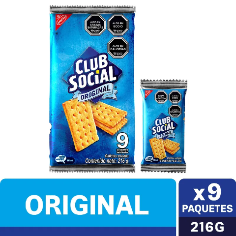 Club Social Original 9 paquetes individuales