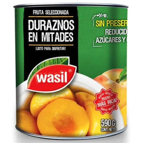 DURAZNO EN MITADES WASIL 590G