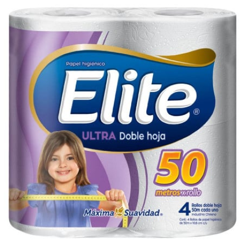 Papel Elite Ultra Suave 4 rollos 50mt