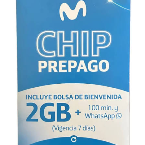 CHIP movistar incluye 2 GB +100 Y WSP