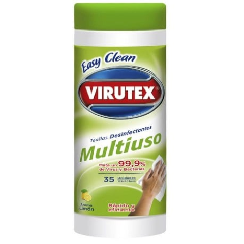 TOALLAS DESINFECTANTES MULTIUSO VIRUTEX 35U