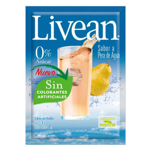 LIVEAN PERA 0%AZUCAR SOBRE 7g