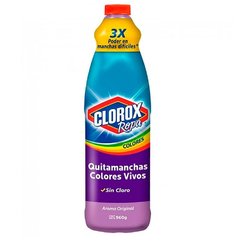 Clorox Ropa Quita Manchas Colores Vivos 960 Grs.