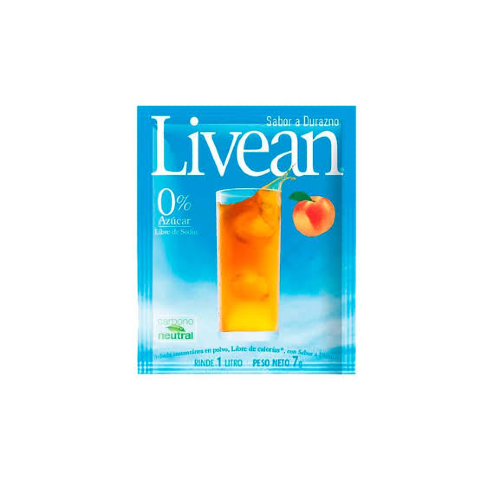 LIVEAN DURAZNO 0%AZUCAR SOBRE 7g