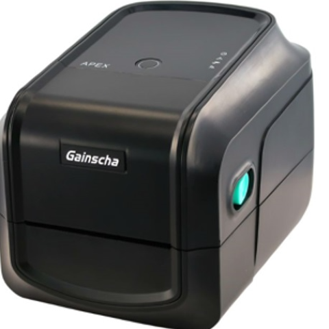 Impresora de Etiquetas Transferencia termica y termica directa 4" USB/SERIAL/ETHERNET Marca GAINSCHA Modelo GA-2408T